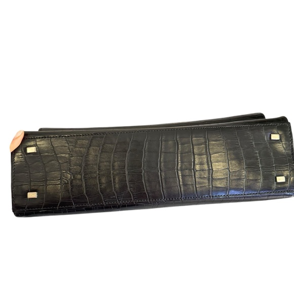 Jones New York Black Leather Shoulder Bag - Picture 5 of 16